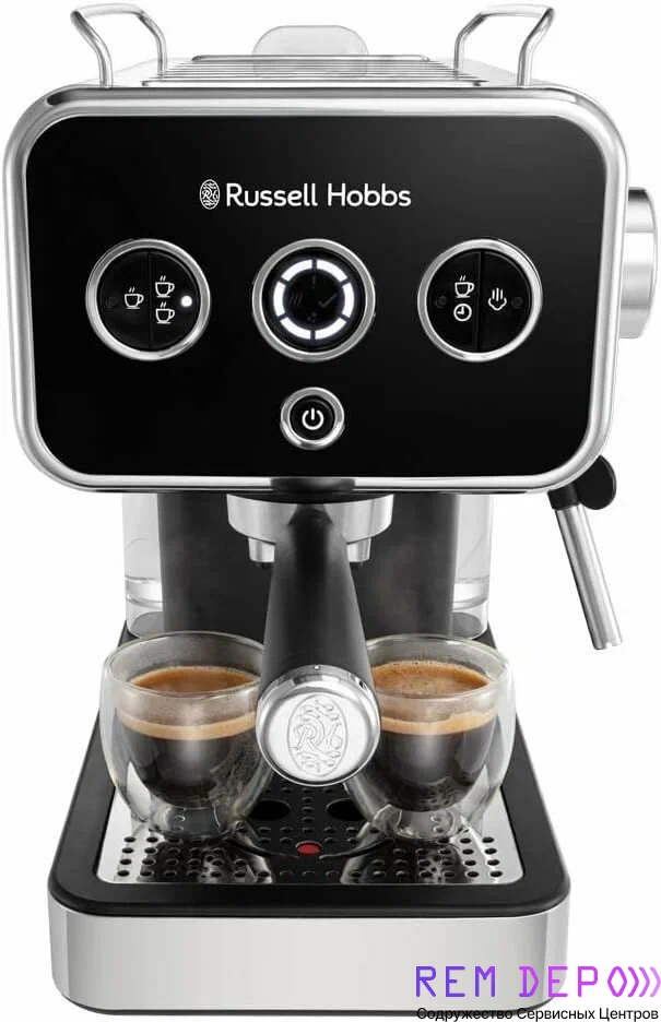 Ремонт рожковых кофеварок Russell Hobbs