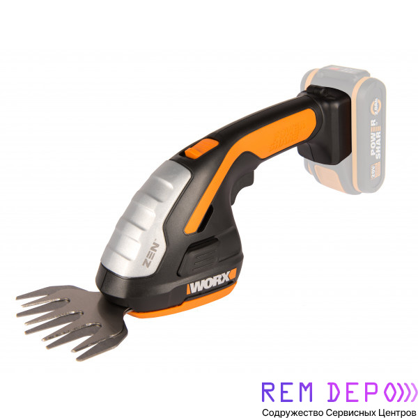 Ремонт садовых аккумуляторных ножниц Worx