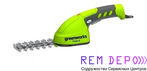Ремонт садовых аккумуляторных ножниц Greenworks