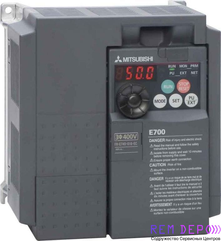 Ремонт преобразователей частоты Mitsubishi Electric(Митсубиши Электрик)